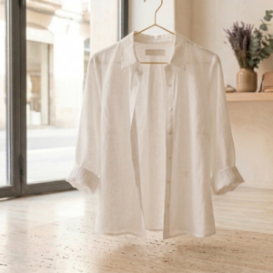 Camisa de lli Mistral blanca